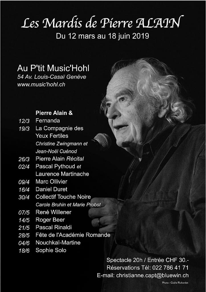 Connaissez-vous les mardis de Pierre Alain ?
